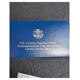 2001 Capitol Visitor Center Silver Dollar With Box & Coa