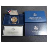 2001 Capitol Visitor Center Proof Silver Dollar Us Mint Set With Coa