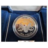 2001 Capitol Visitor Center Proof Silver Dollar Us Mint Set With Coa