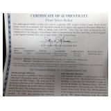 2001 Capitol Visitor Center Proof Silver Dollar Us Mint Set With Coa