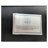 2005 Marine Corps 230th Anniversary Silver Dollar With Case & Coa