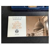 1994-s U.s. Capitol Bicentennial Proof Silver Dollar With Box & Coa