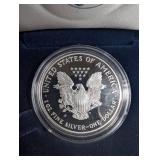 1995 Silver American Eagle Proof One Dollar Coin in Box