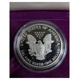 1993 American Silver Eagle One Dollar Proof Coin in Case