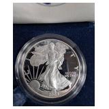 2004 American Eagle Proof Silver Dollar With Box & Coa