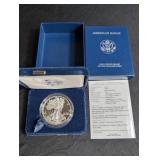 2004 American Eagle Proof Silver Dollar With Box & Coa