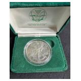1989 American Eagle Silver Dollar in Presentation Case