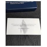 2000 Leif Ericson Millennium Commemorative Proof Silver Dollar With Box & Coa
