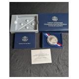 2000 Library of Congress Silver Dollar Coin With Coa