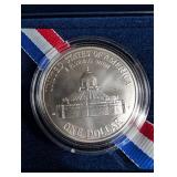 2000 Library of Congress Silver Dollar Coin With Coa