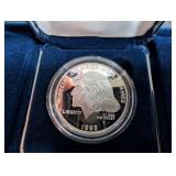 1995 Special Olympics World Games Silver Dollar Proof With Box & Coa