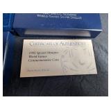 1995 Special Olympics World Games Silver Dollar Proof With Box & Coa