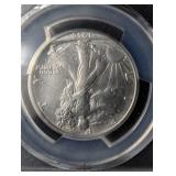 1916-s Walking Liberty Half Dollar Pcgs Genuine Cleaned Au Detail