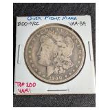 1900-o/cc Morgan Silver Dollar Vam-8a Top 100 Variety
