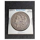 1894-s Morgan Silver Dollar F12 Details