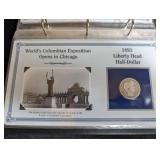 Pcs Stamps & Coins Complete Collection of 19th-Century Barber Half-Dollars