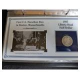 Pcs Stamps & Coins Complete Collection of 19th-Century Barber Half-Dollars