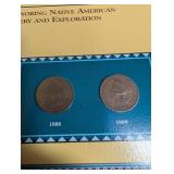 Indian Head Penny Collector Panels Postal Commemorative Society Binder