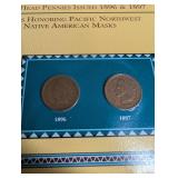 Indian Head Penny Collector Panels Postal Commemorative Society Binder