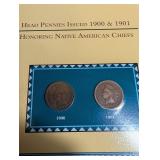 Indian Head Penny Collector Panels Postal Commemorative Society Binder