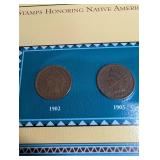Indian Head Penny Collector Panels Postal Commemorative Society Binder