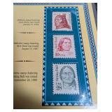 Indian Head Penny Collector Panels Postal Commemorative Society Binder