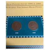Indian Head Penny Collector Panels Postal Commemorative Society Binder