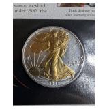 U.s. Silver Eagle Dollars Collector Panels (Lot of 25)