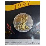 U.s. Silver Eagle Dollars Collector Panels (Lot of 25)