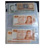 Mixed World Banknote Collection in Binder