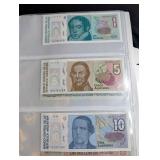 Mixed World Banknote Collection in Binder