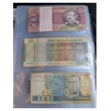Mixed World Banknote Collection in Binder