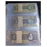 Mixed World Banknote Collection in Binder