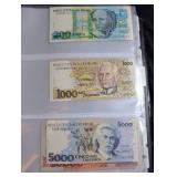 Mixed World Banknote Collection in Binder