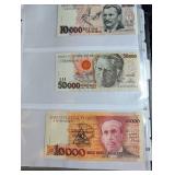 Mixed World Banknote Collection in Binder