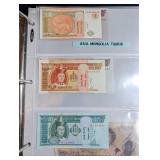 Mixed World Banknote Collection in Binder