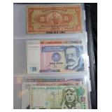 Mixed World Banknote Collection in Binder