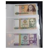 Mixed World Banknote Collection in Binder