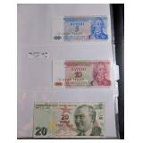 Mixed World Banknote Collection in Binder