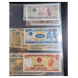 Mixed World Banknote Collection in Binder