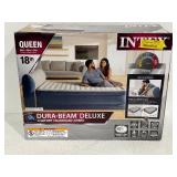Intex Queen Deluxe Airbed with Headboard and Internal Pump