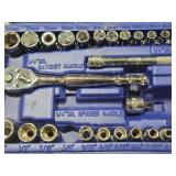 Lot of (2) Williams 1/4"-drive Metric Socket Sets (incomplete)