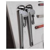 Lot of (2) Williams 18" Pipe Wrenches