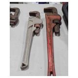 Lot of (2) Pipe Wrenches 18" and 14"