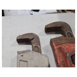 Lot of (2) Pipe Wrenches 18" and 14"