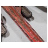 Lot of (2) Pipe Wrenches 18" and 14"