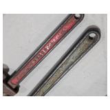Lot of (2) Pipe Wrenches 18" and 14"