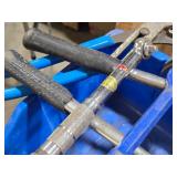 Lot of (6) Hand Tools - Claw Hammers (x3), 1-3/4" Chisel, Slide Lock Pliers, Torque Wrench