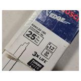 Lot of (1 Box) Bosch Demolition / Wood / Nails Reciprocating Saw Blades RDN12V-25B 25-count ( 25 total items ) 12" x 5/8" TPI (in original packaging)