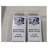 Lot of (2 Boxes) Patriot Tools Bi-Metal Metal Cutting Reciprocating Saw Blades M3403-25B 25-count ( 50 total items ) 9" x 14" TPI (in original packaging)